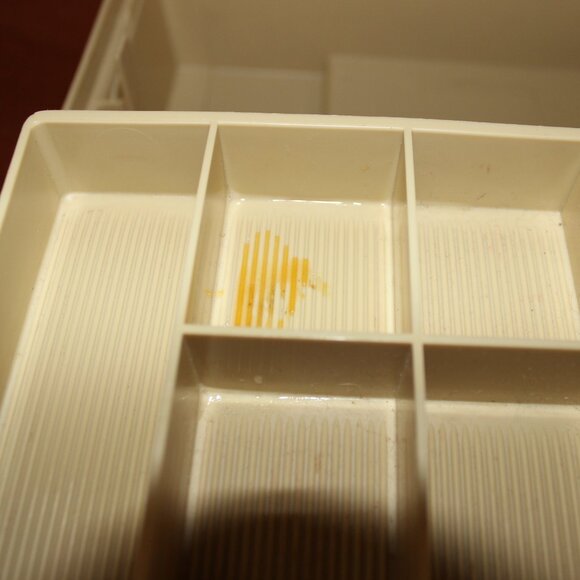 3/$55❤️vintage Plano 6303 Sturdy Three-Tiered Tackle Box Lockable Fishing USA - Picture 11 of 13